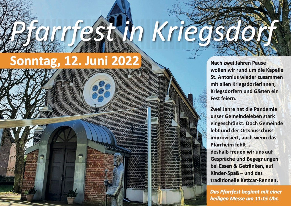 2022-05-24 Pfarrfest Kriegsdorf (c) Ortsausschuss Kriegsdorf