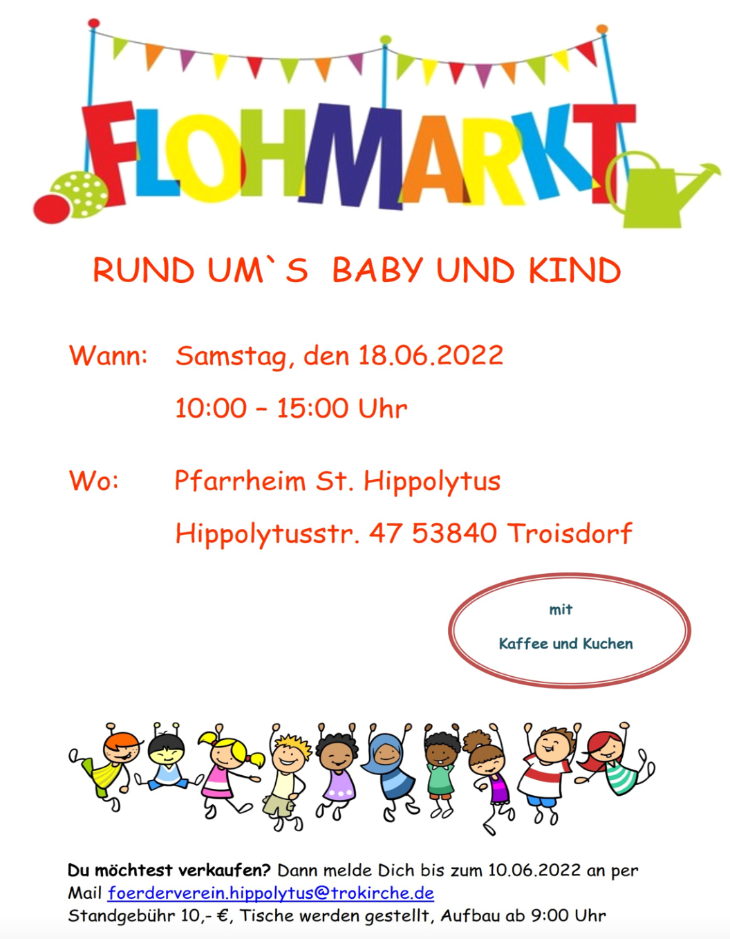 2022-Plakat-Kindersachenflohmarkt (c) Förderverein Hippolytus