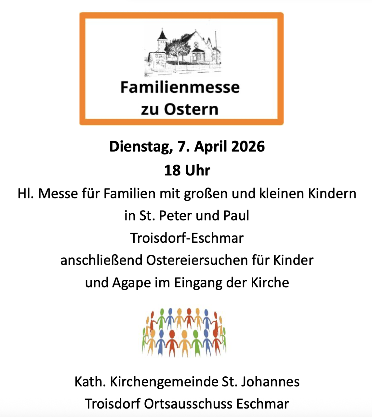 2026 Familienmesse Ostern (c) Katholische Kirchengemeinden in Troisdorf