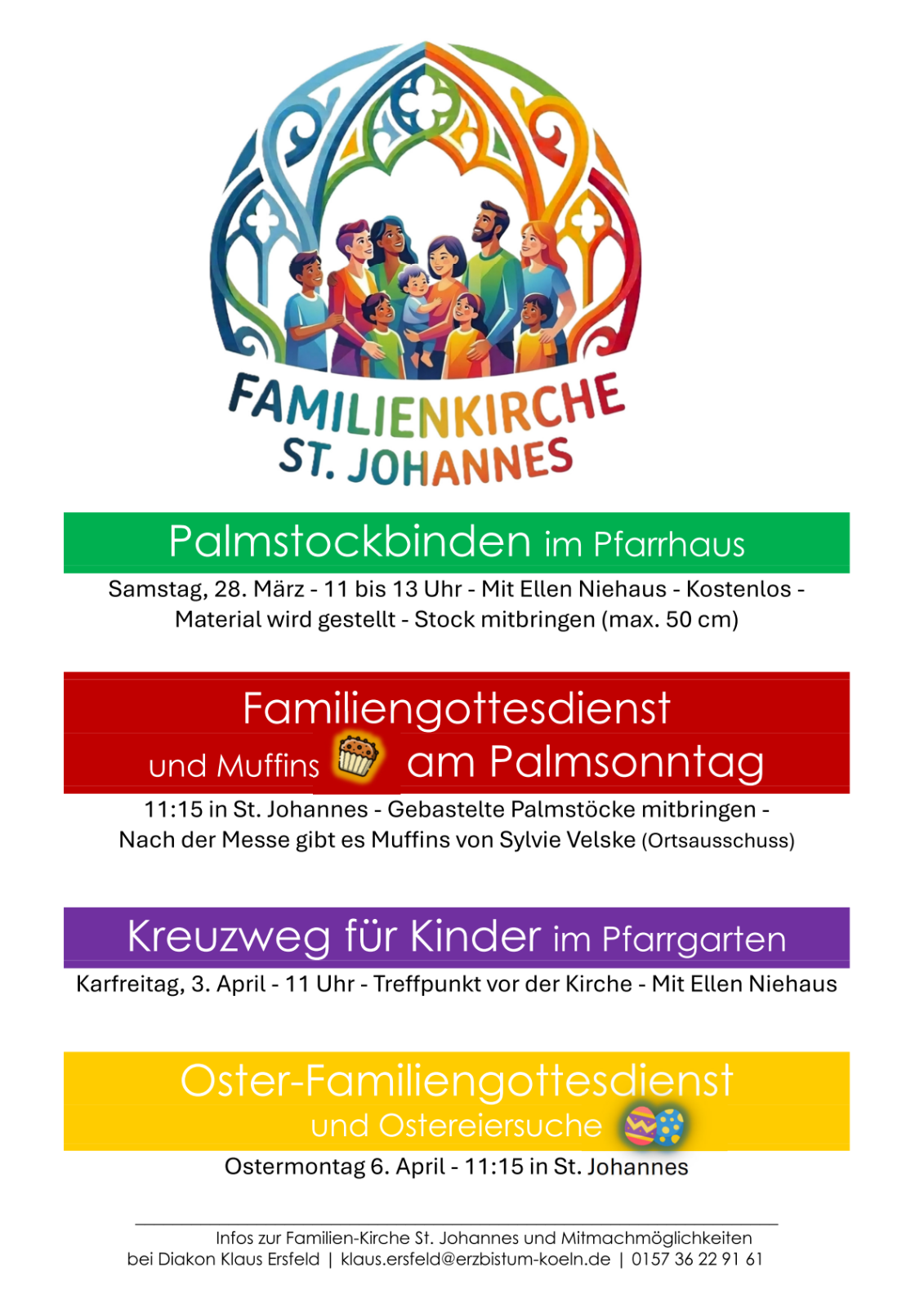 2026 Ostern Angebote für Familien (c) Katholische Kirchengemeinden in Troisdorf